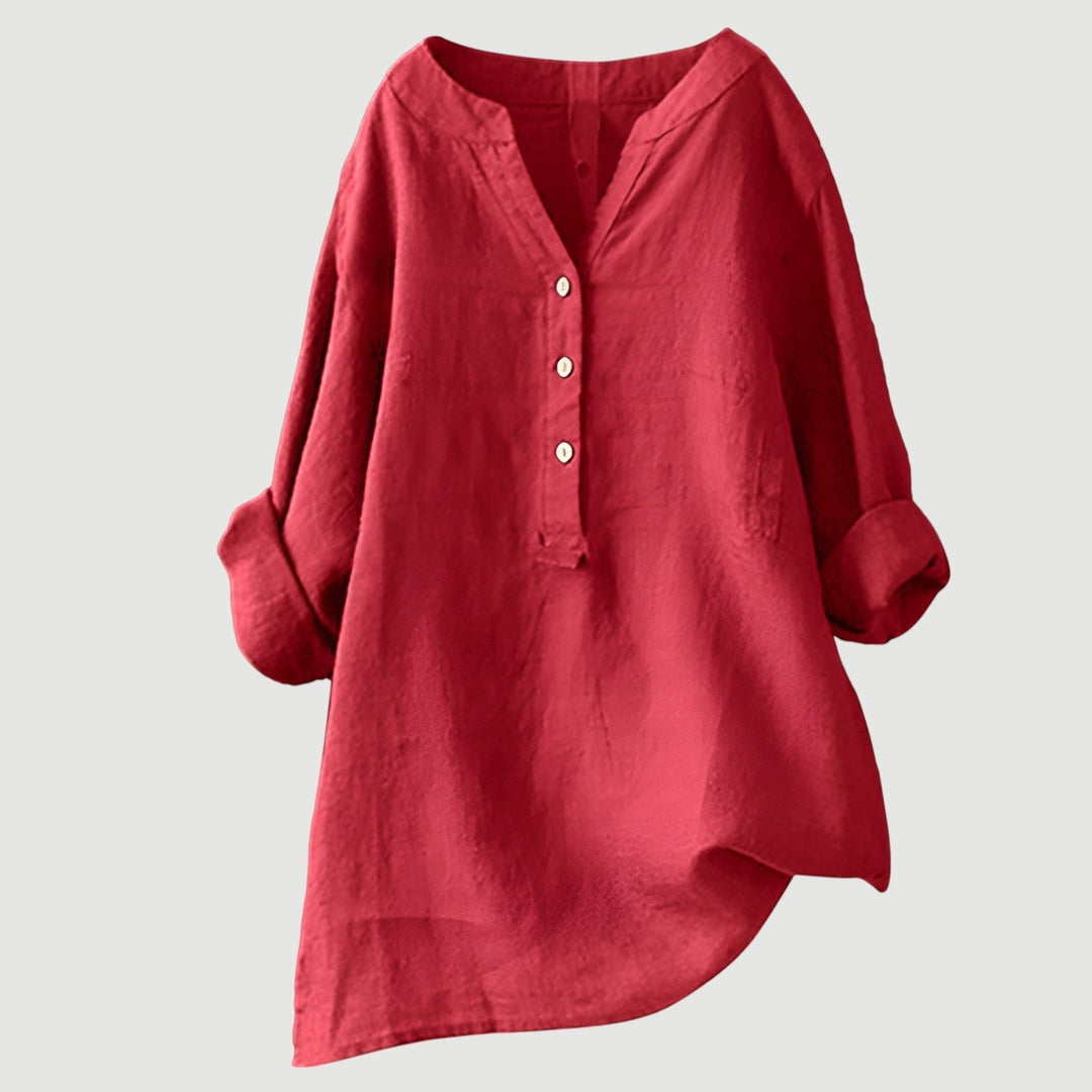 Luna Airy Linen Top For Effortless Comfort On Warm Days