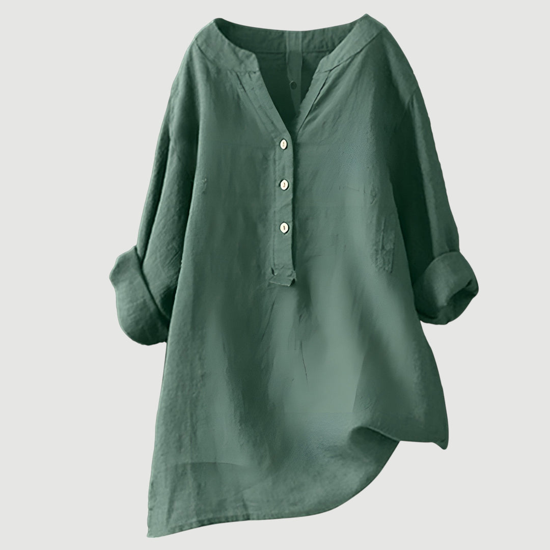 Luna Airy Linen Top For Effortless Comfort On Warm Days