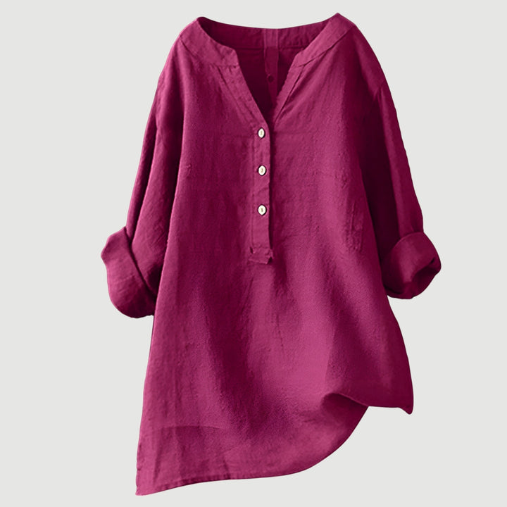 Luna Airy Linen Top For Effortless Comfort On Warm Days