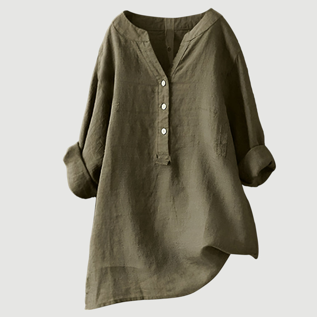 Luna Airy Linen Top For Effortless Comfort On Warm Days