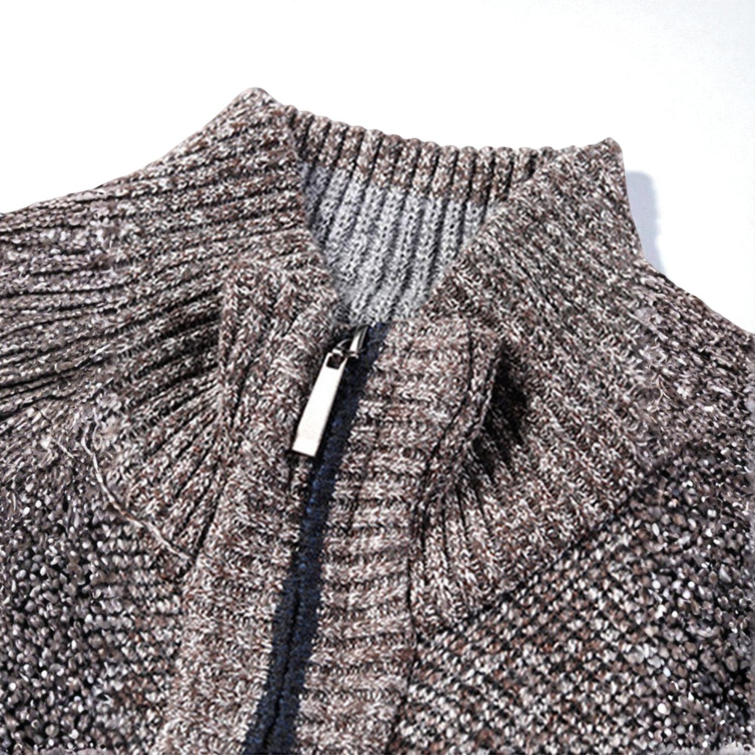 Elias – Men’s Zip-Up Cardigan with Stand-Up Collar 2