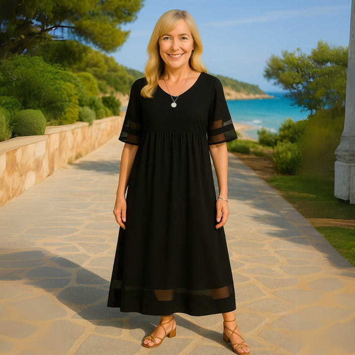 Asteria Elegant Maxi Dress Classic Silhouette For Women