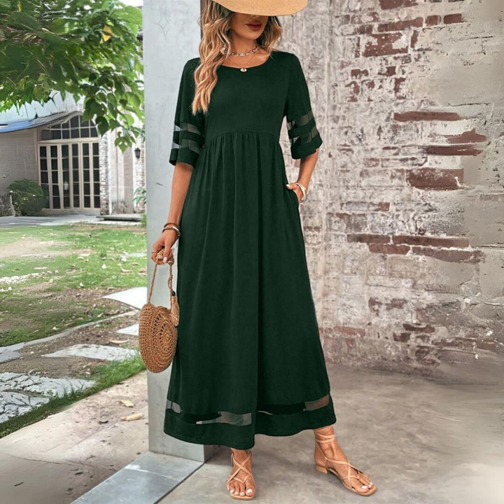 Asteria Elegant Maxi Dress Classic Silhouette For Women