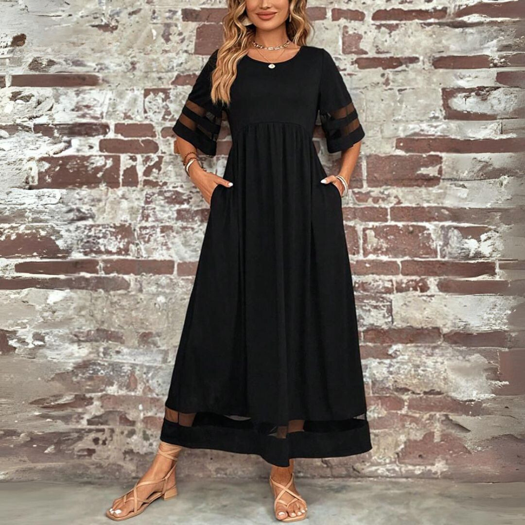 Asteria Elegant Maxi Dress Classic Silhouette For Women