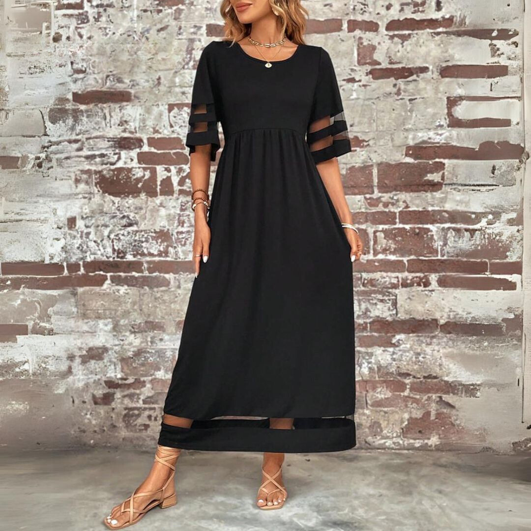 Asteria Elegant Maxi Dress Classic Silhouette For Women