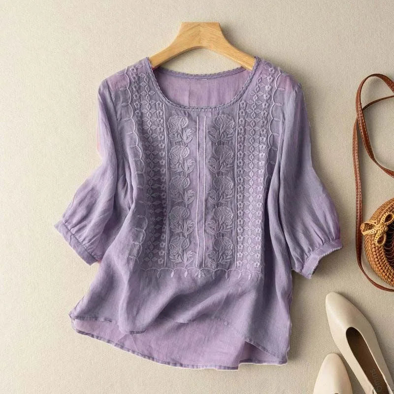 Aurelia Chic Summer Blouse With Light Silhouette For Casual