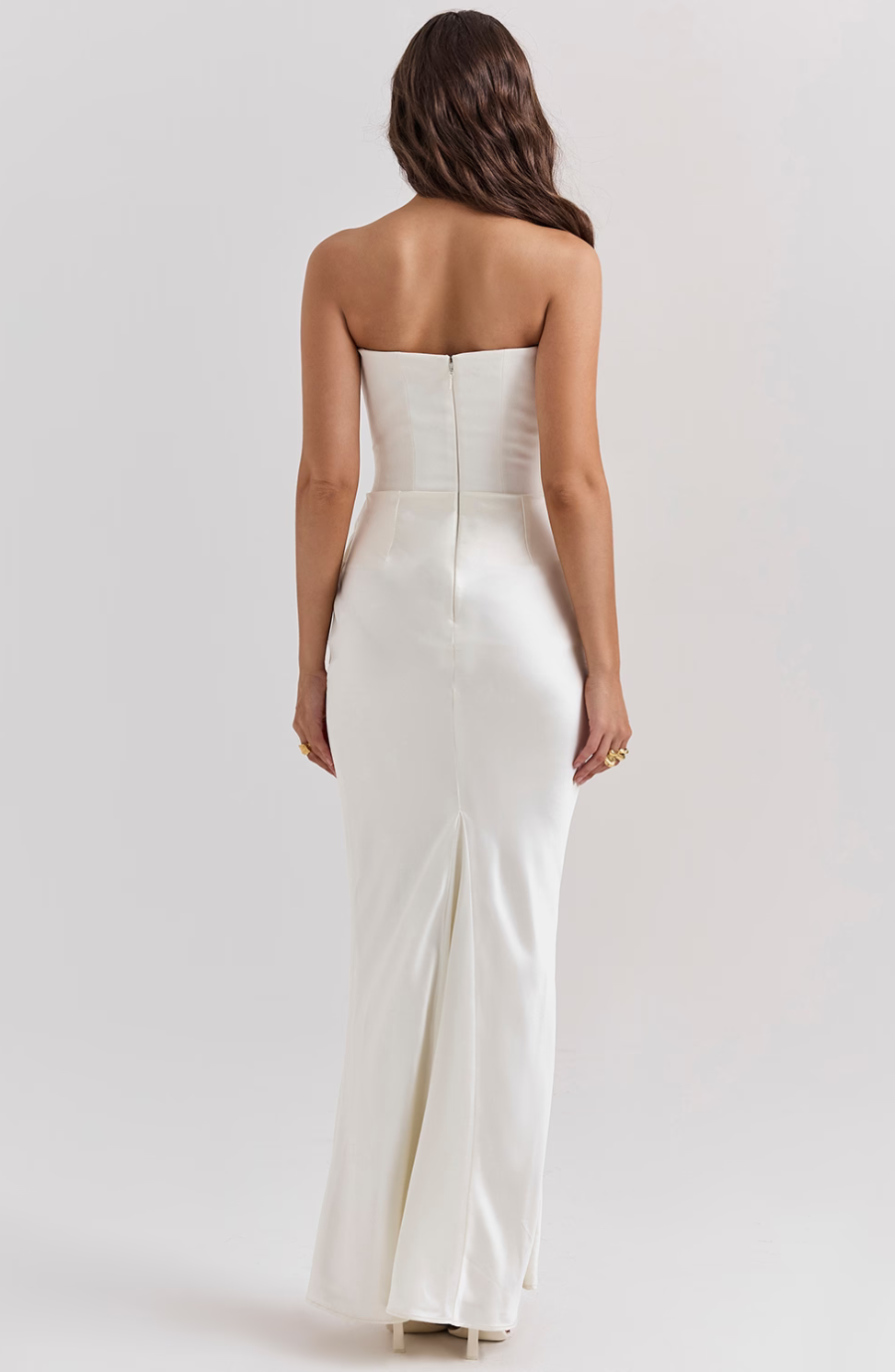 Novae Strapless Corset Bodycon Maxi Dress For Women