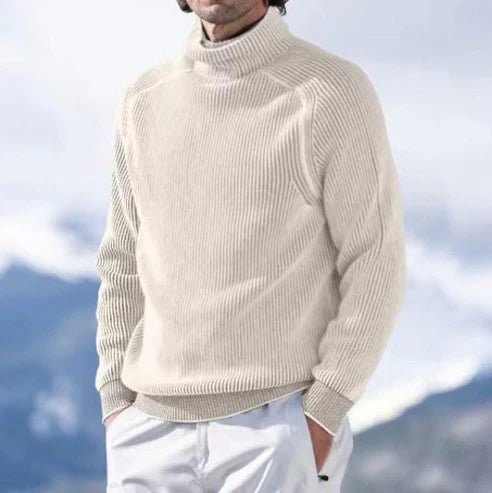 Fabian – Ribbed Wool Sweater with Roll Neck 1