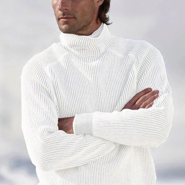Fabian – Ribbed Wool Sweater with Roll Neck 2