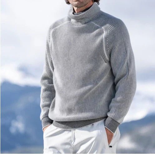 Fabian – Ribbed Wool Sweater with Roll Neck 3