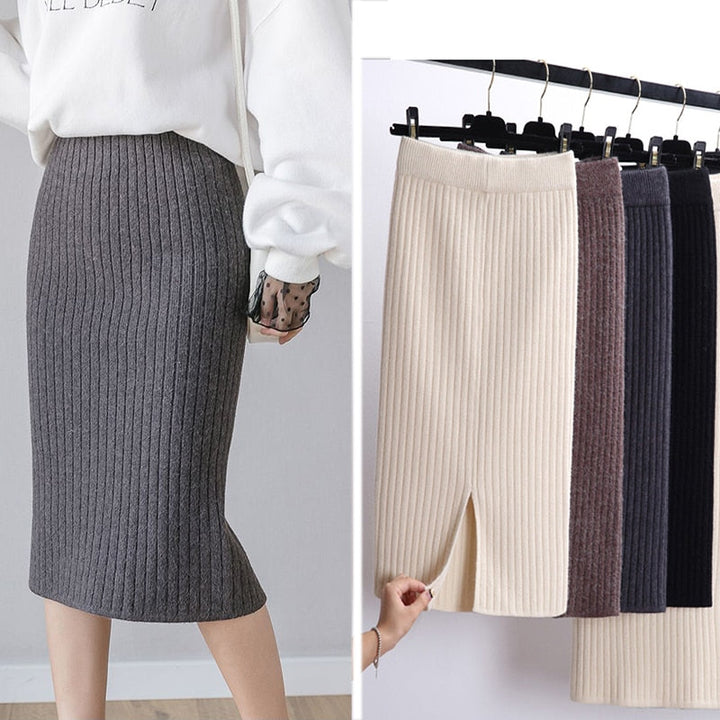 Luna Skirt Warm Comfy and Elegant For Daily Office Wear