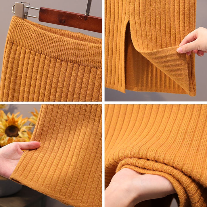 Luna Skirt Warm Comfy and Elegant For Daily Office Wear