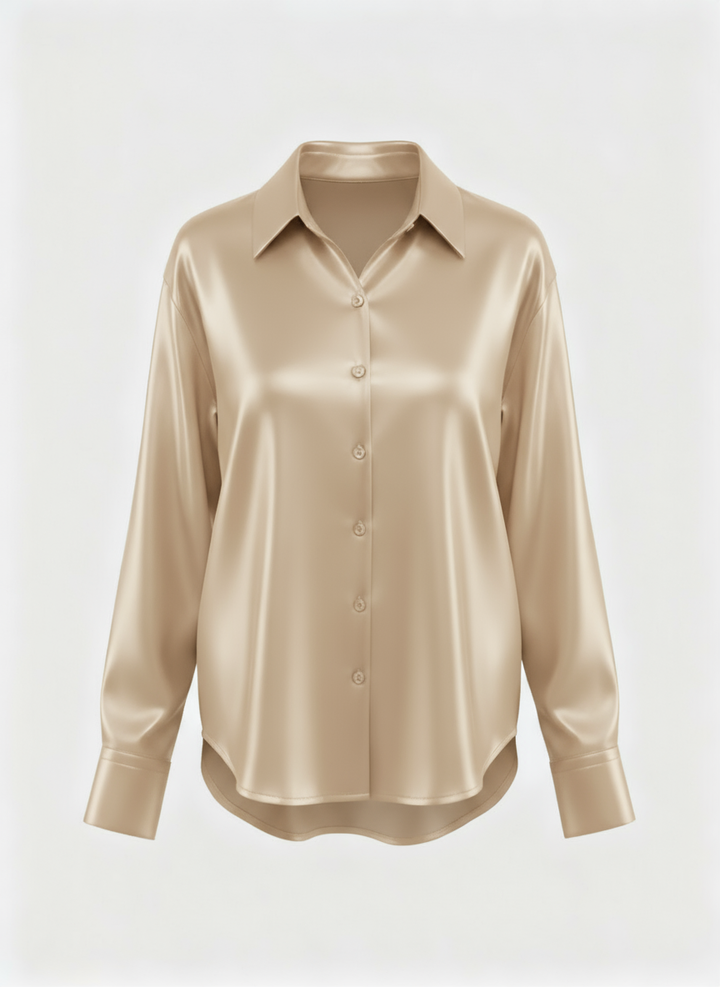 Luxurious Silk Long Sleeve Blouse For Women By Asteria