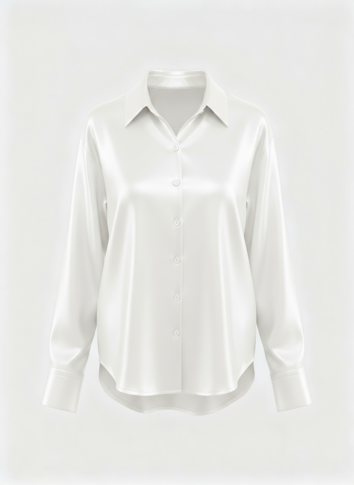 Luxurious Silk Long Sleeve Blouse For Women By Asteria