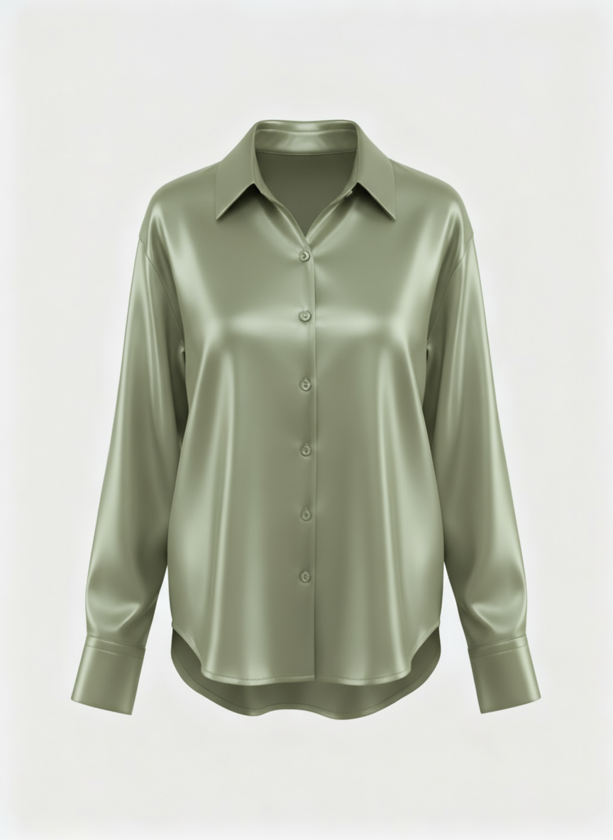 Luxurious Silk Long Sleeve Blouse For Women By Asteria