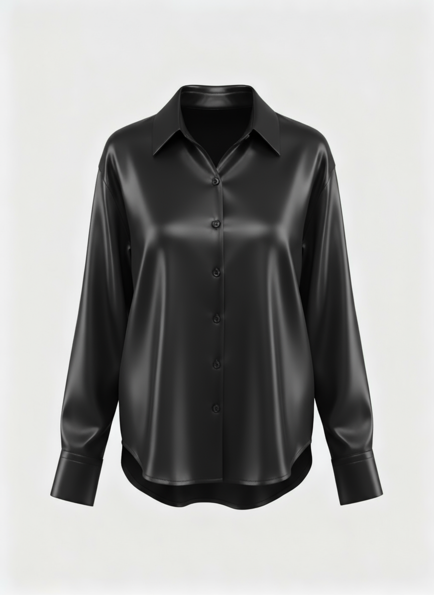 Luxurious Silk Long Sleeve Blouse For Women By Asteria
