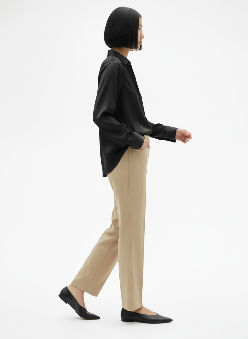 Luxurious Silk Long Sleeve Blouse For Women By Asteria