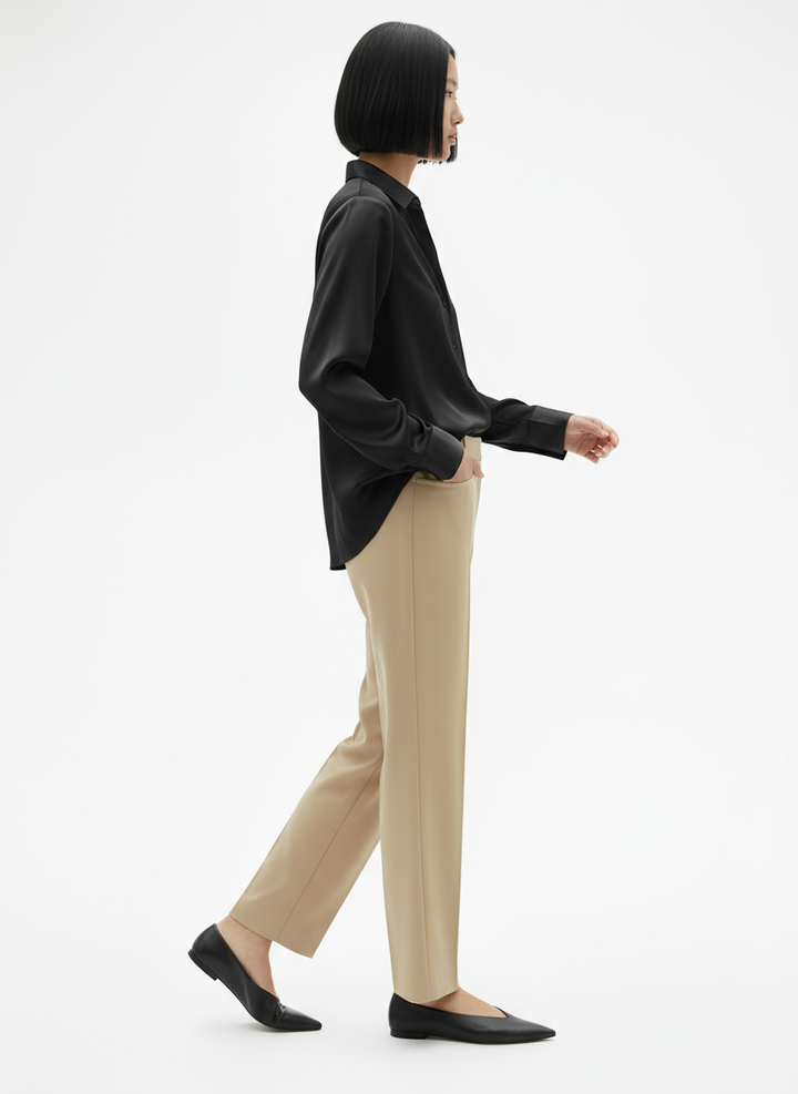 Luxurious Silk Long Sleeve Blouse For Women By Asteria