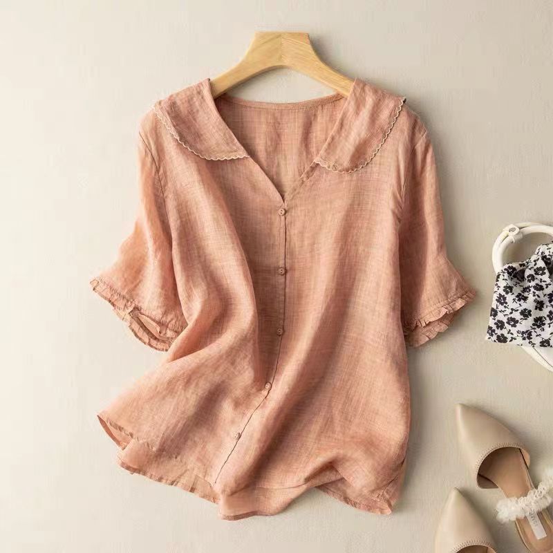 Aurora Elegant Graceful Scalloped Blouse Collection