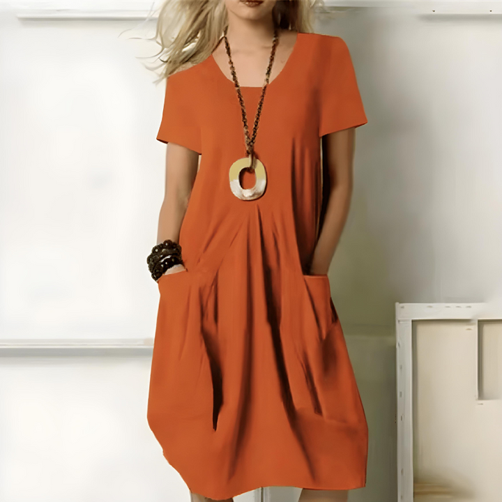 Aurelia Belly Coverage Dress For Elegant Silhouette