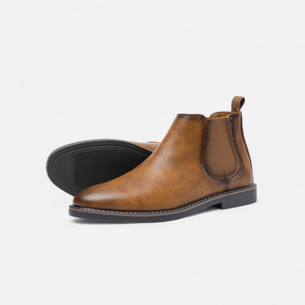 Mason Chelsea Boots Men – Retro Leather Design Black