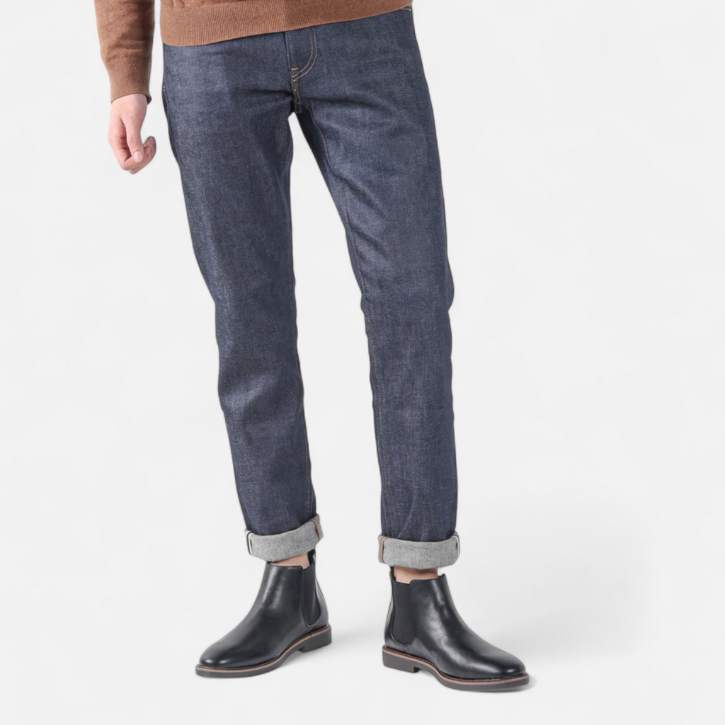 Mason Chelsea Boots Men – Retro Leather Design Black