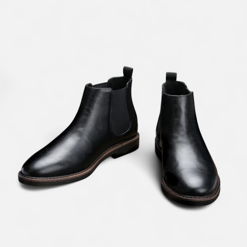 Mason Chelsea Boots Men – Retro Leather Design Black