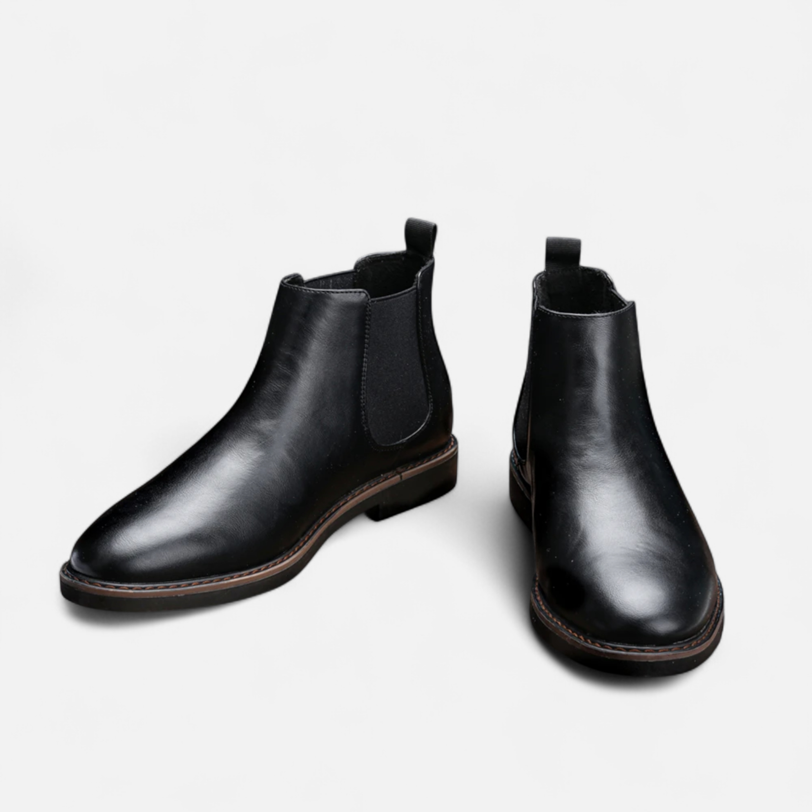 Mason Chelsea Boots Men – Retro Leather Design Black