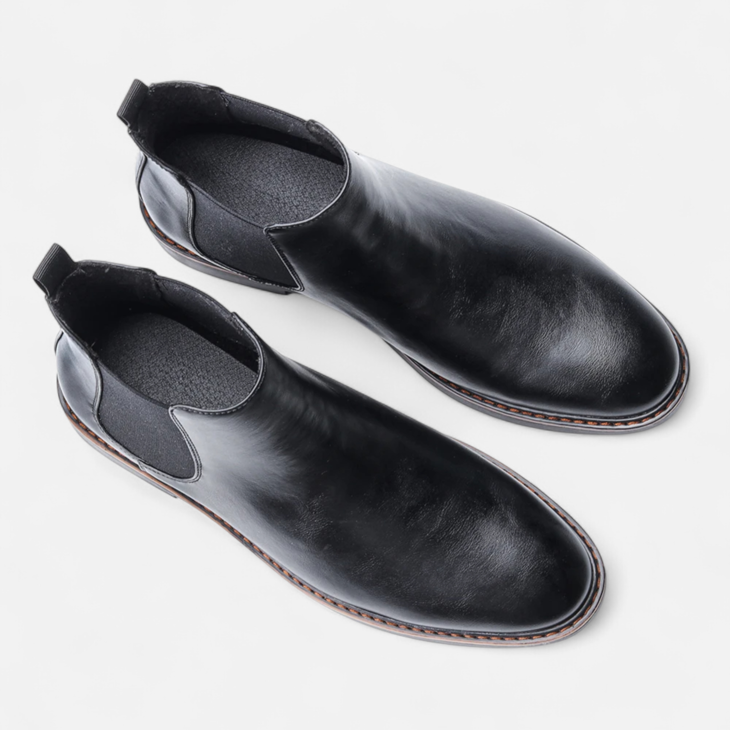 Mason Chelsea Boots Men – Retro Leather Design Black