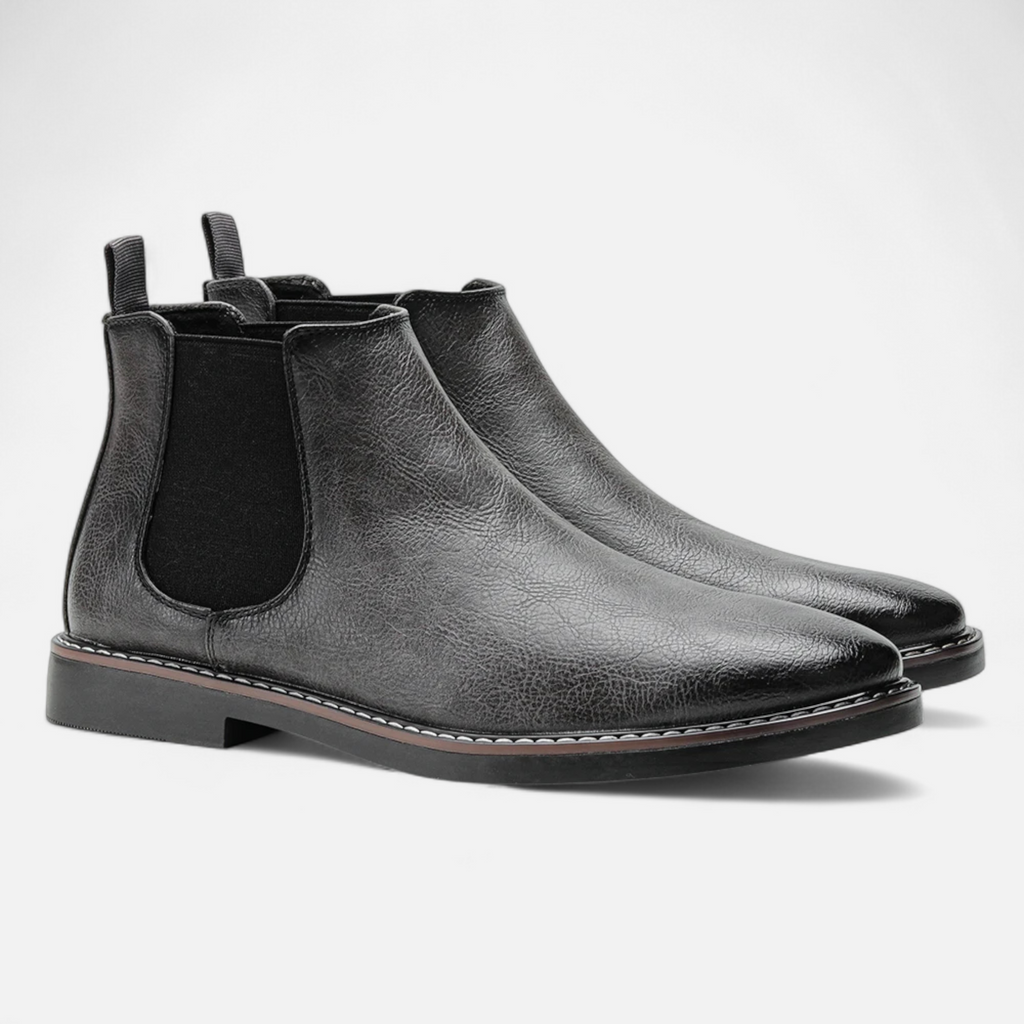 Mason Chelsea Boots Men – Retro Leather Design Black