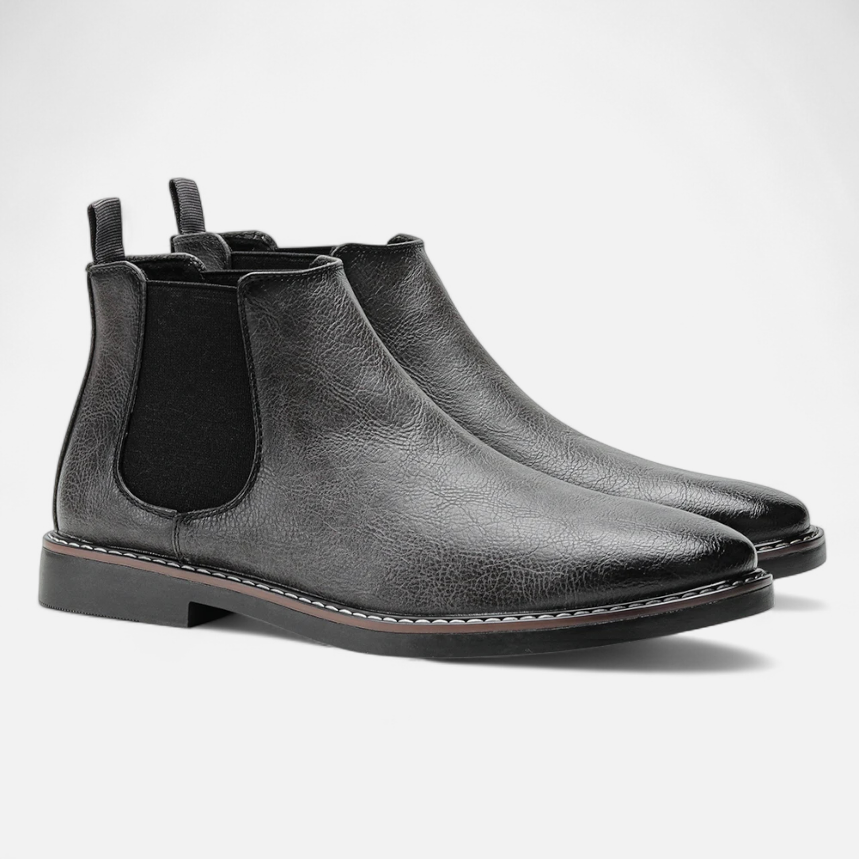 Mason Chelsea Boots Men – Retro Leather Design Black
