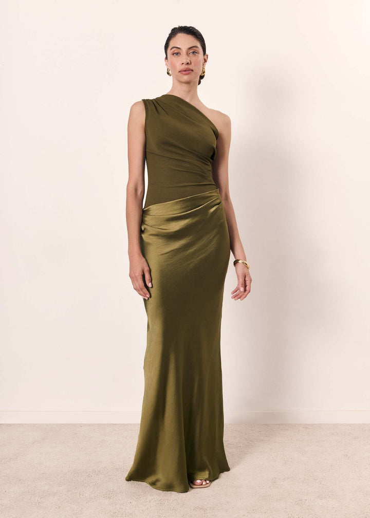 Aurelia One Shoulder Wedding Guest Dress Evening Gown