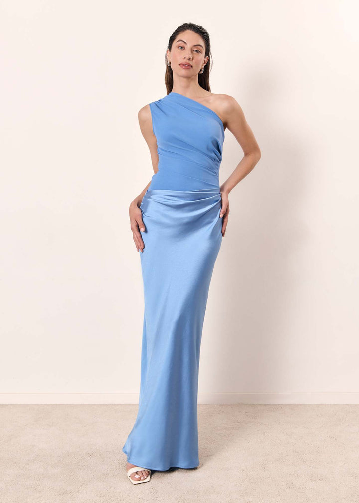 Aurelia One Shoulder Wedding Guest Dress Evening Gown