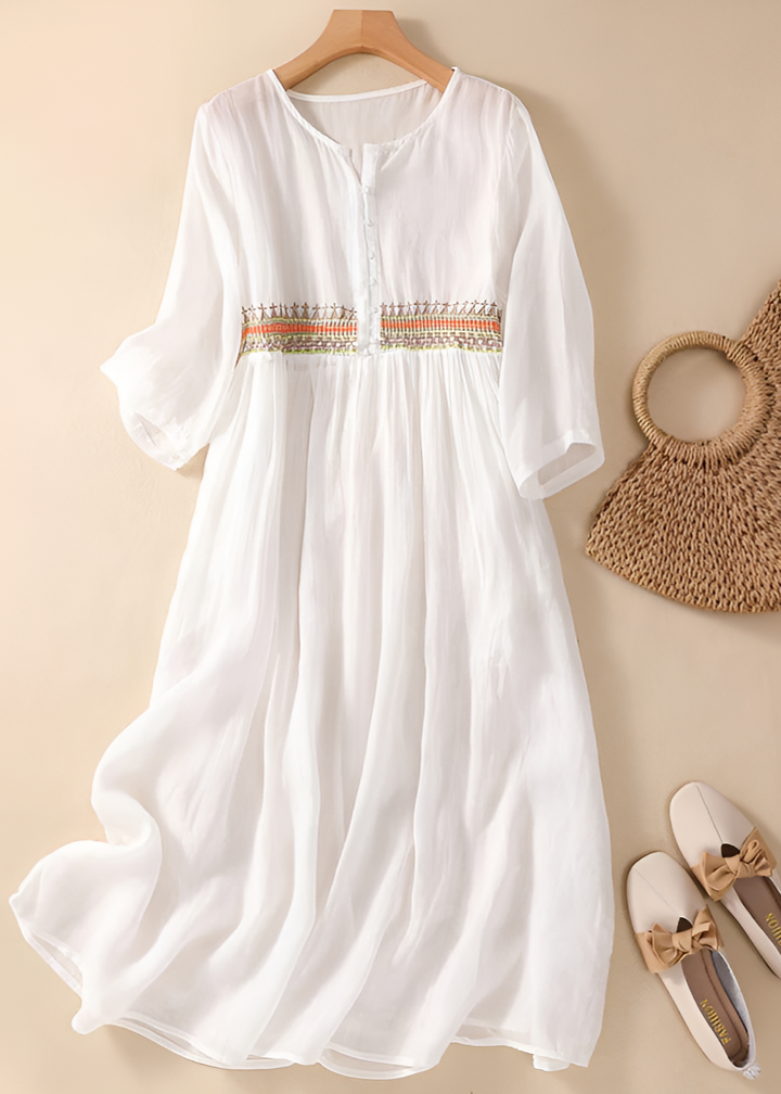 Aria Embroidered Dress For Everyday Style Timeless