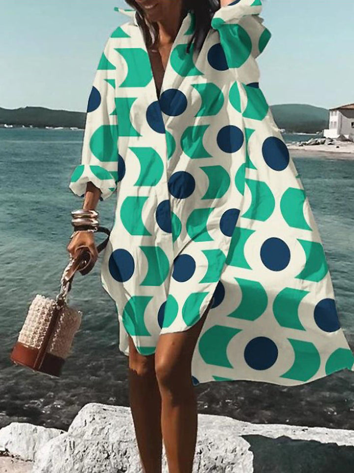 Nova Bloom Summer Midi Shirt Dress For Warm Sunny Days