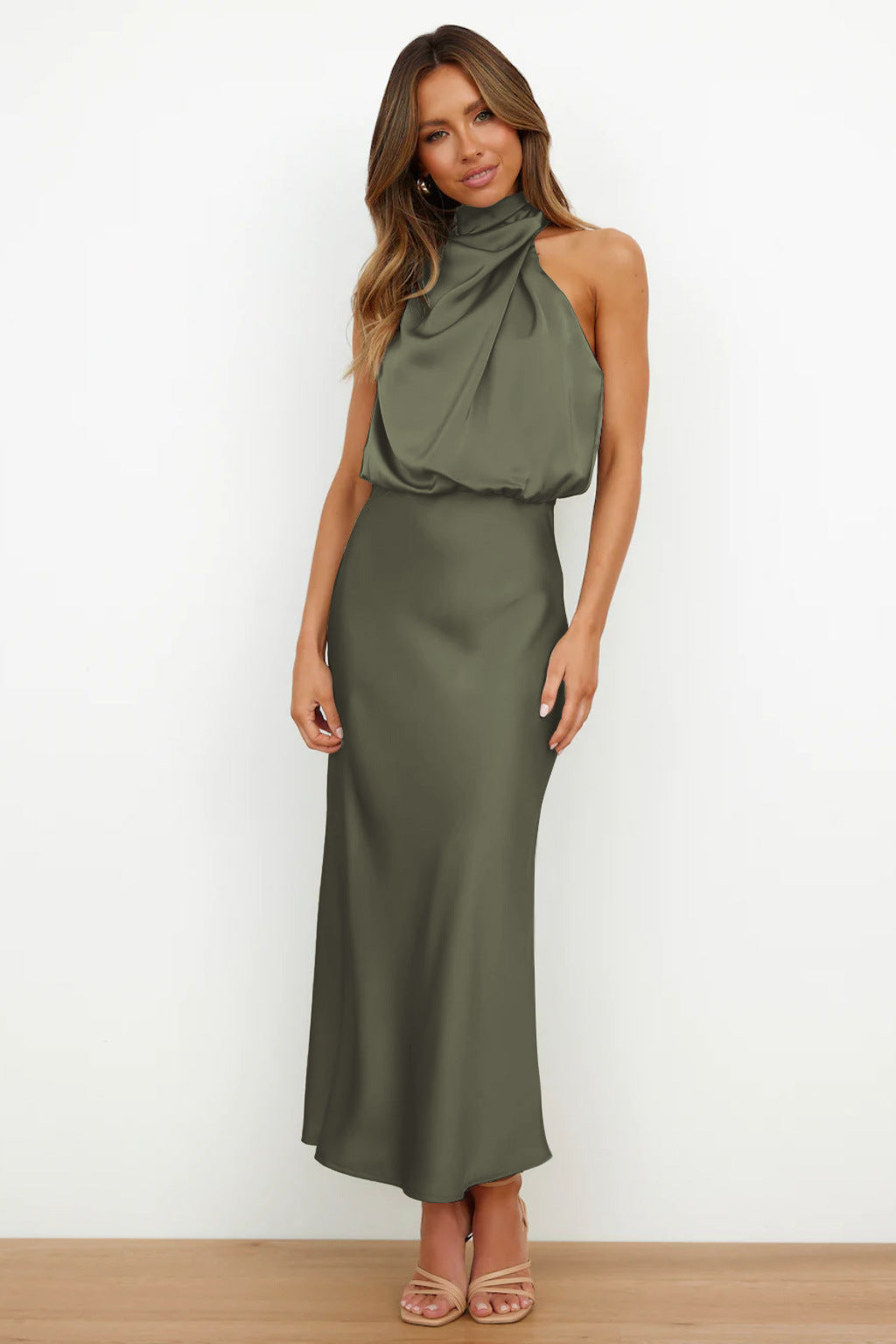 Astra Women's Chic Halter Evening Dress For Summer