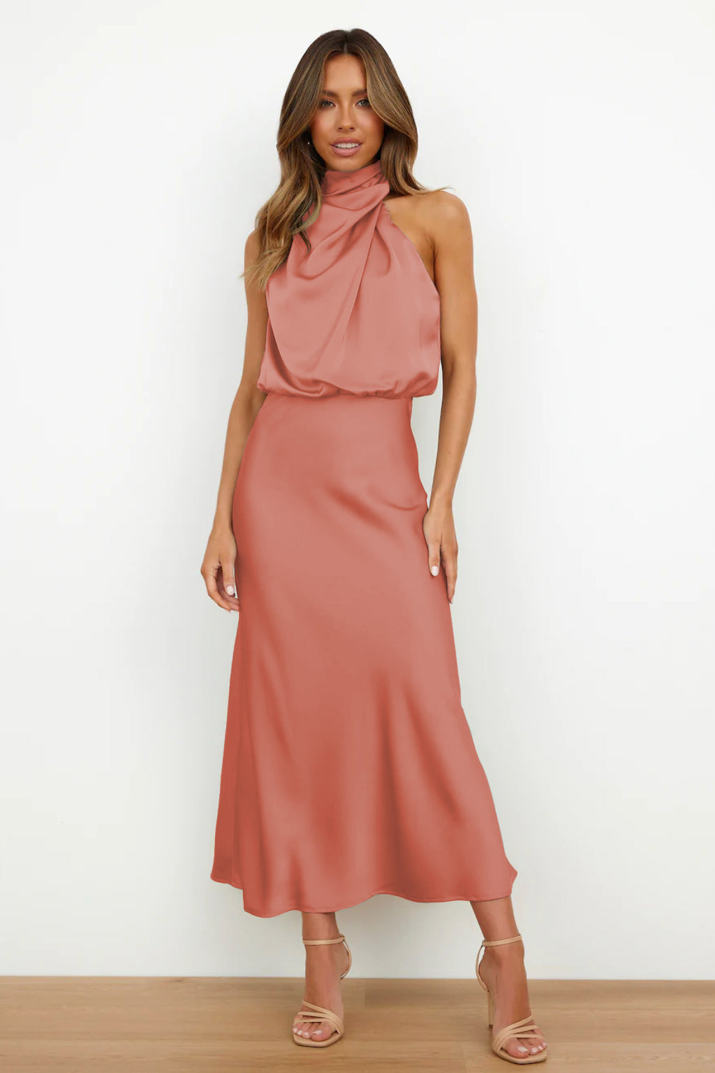 Astra Women's Chic Halter Evening Dress For Summer