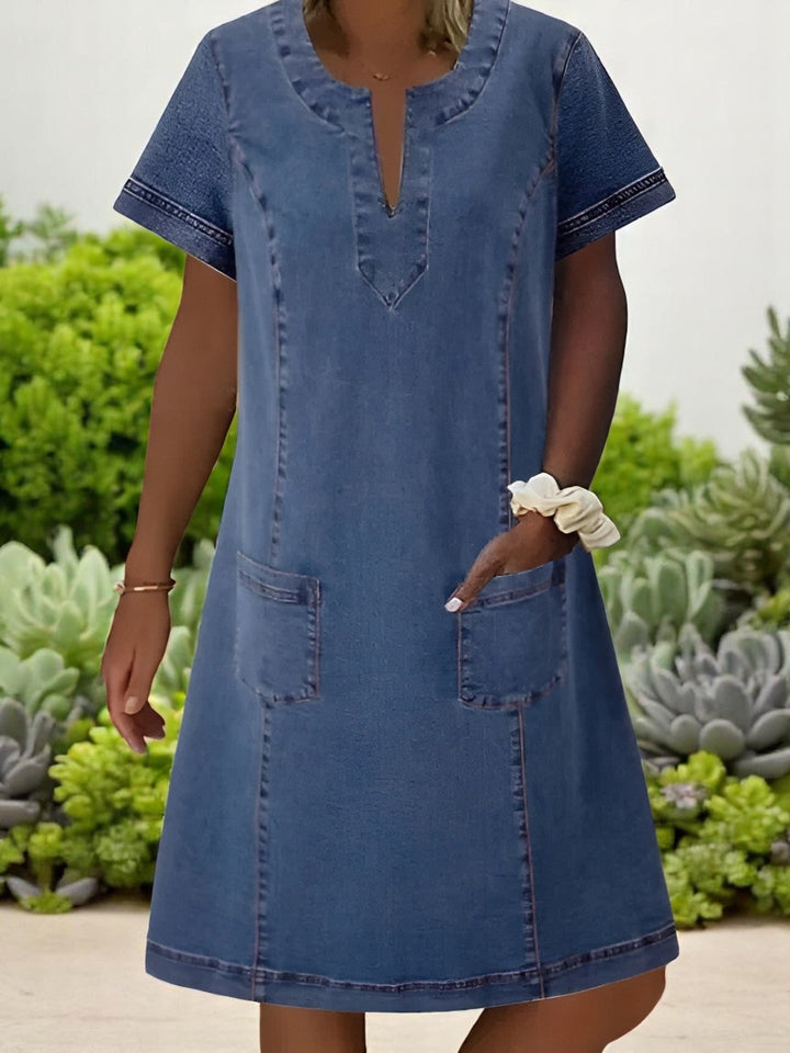 Nova Soft Denim Dress From Lumenline Brand Collection