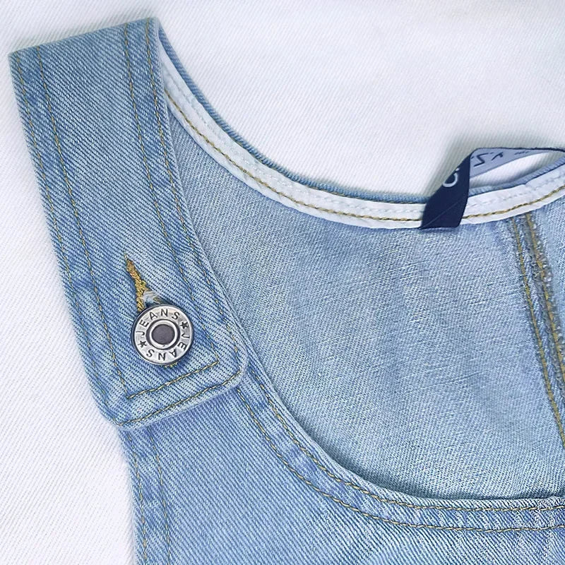 Asteria Sleeveless Denim Summer Dress With Pockets