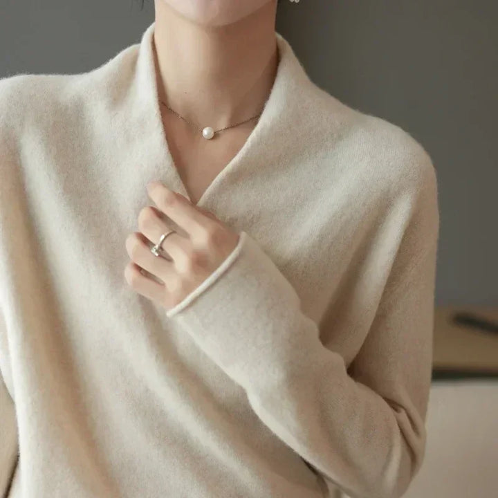 Luma Women's Spring Wrap-Neck Knit Top For Women Casual