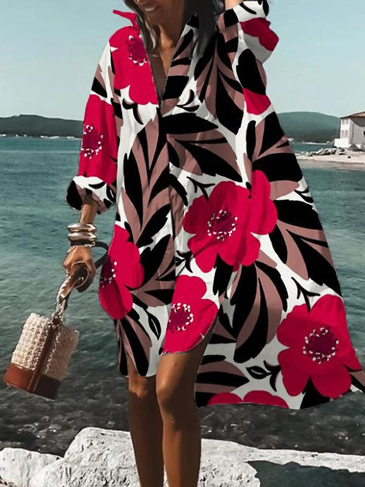Nova Bloom Summer Midi Shirt Dress For Warm Sunny Days
