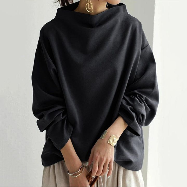 Luma Women's High-Neck Long-Sleeve Top For Everyday Wear