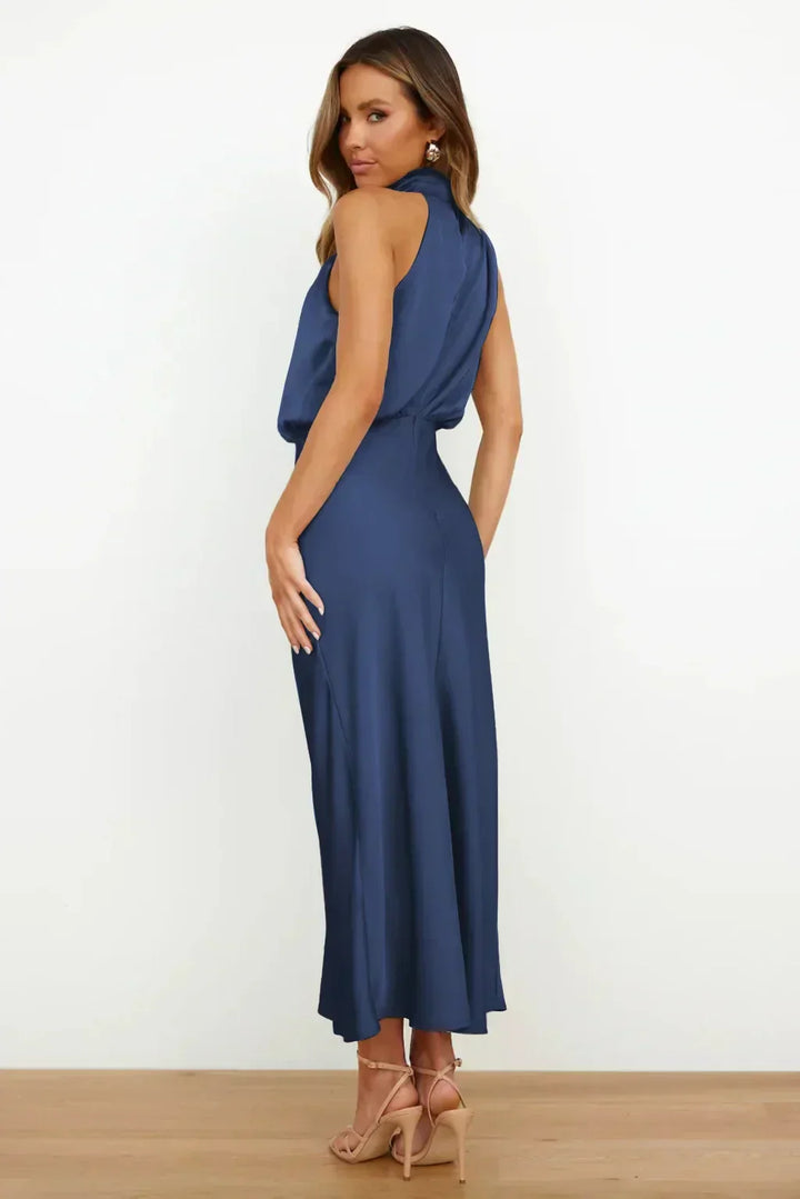 Astra Women's Chic Halter Evening Dress For Summer