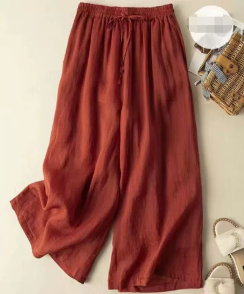 Asteria Relaxed Wide-Leg Pants For Casual Everyday Wear
