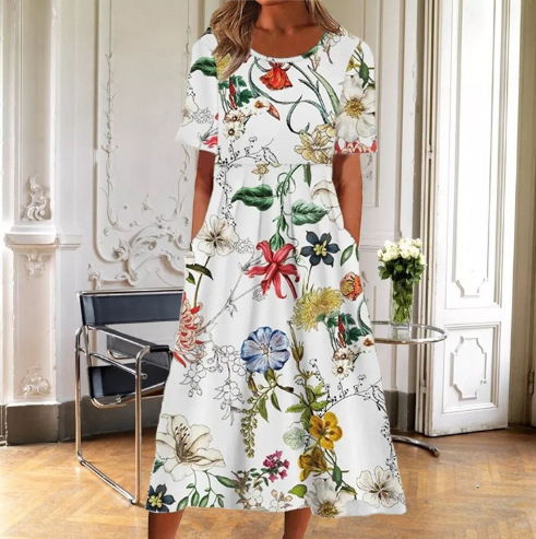 Aurora Bloom Floral Dress for Women Everyday Wear Collection