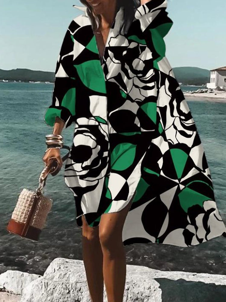 Nova Bloom Summer Midi Shirt Dress For Warm Sunny Days