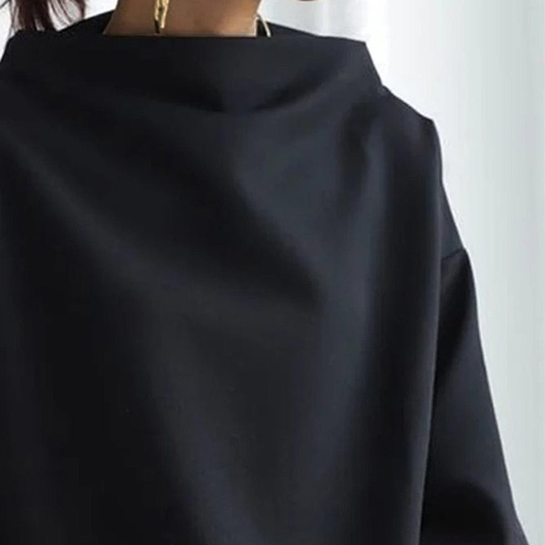 Luma Women's High-Neck Long-Sleeve Top For Everyday Wear