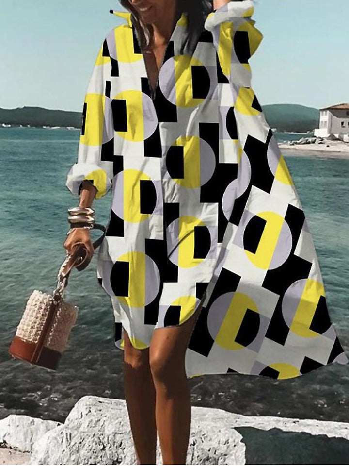 Nova Bloom Summer Midi Shirt Dress For Warm Sunny Days