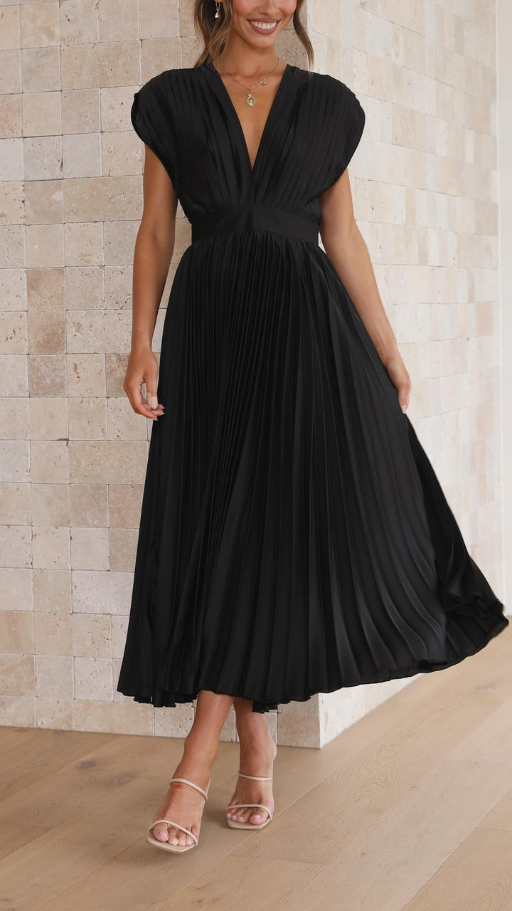 Nova Women’s Classic Pleated Maxi Dress Collection