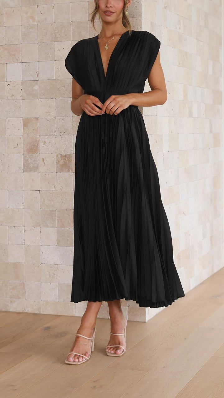 Nova Women’s Classic Pleated Maxi Dress Collection